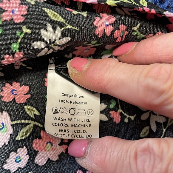 Shein Curve 3XL floral bandeau blouse with flowy bottom - Picture 6 of 9